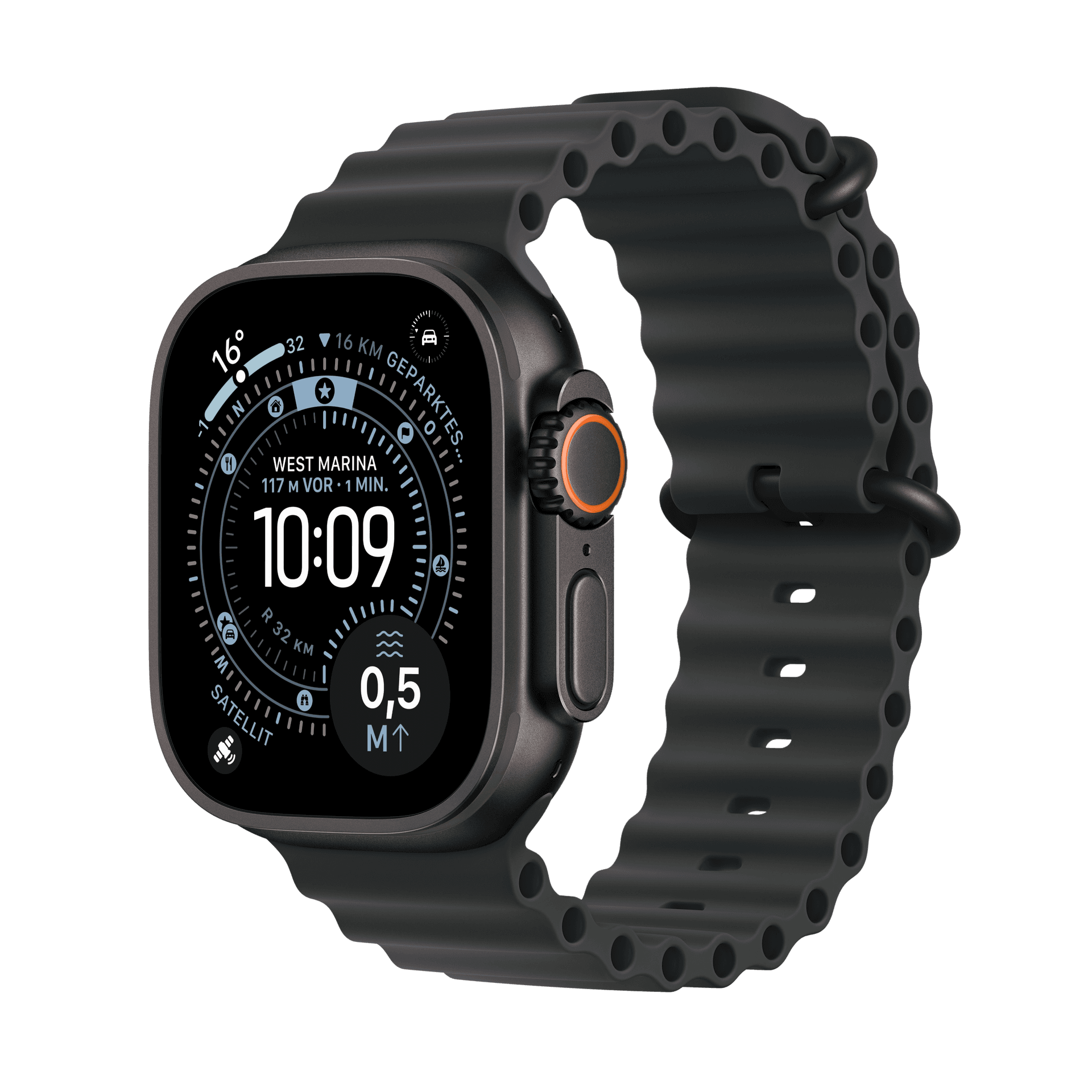 Apple Watch Ultra 3 - GPS + Cellular - Titanium 49mm - Ocean Band – Vienna