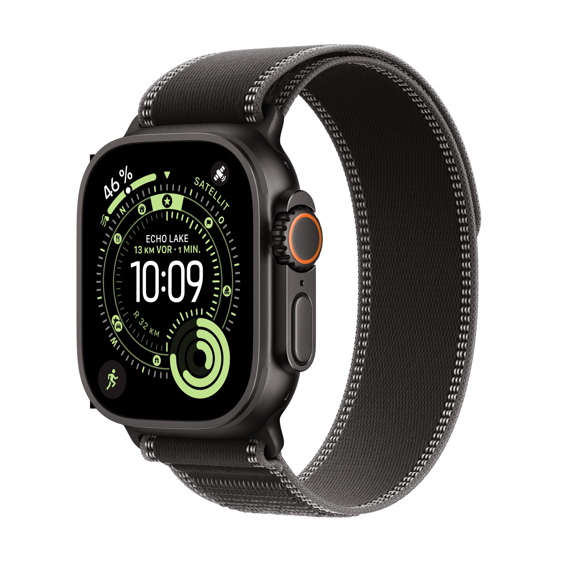 Apple Watch Ultra 3 - GPS + Cellular - Titanium 49mm - Trail Loop – Vienna