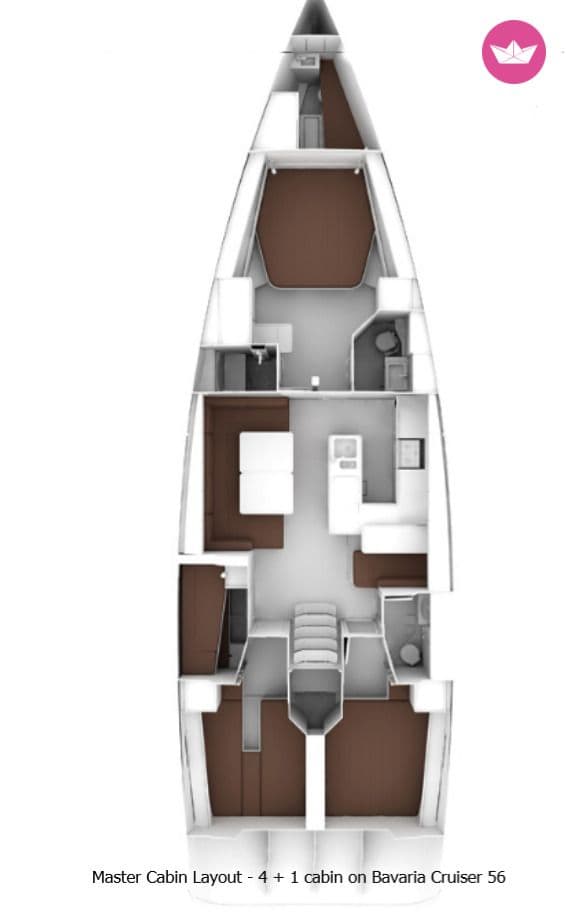 Bavaria Yachtbau Bavaria Cruiser 56 - 5 + 1 cab. – Split