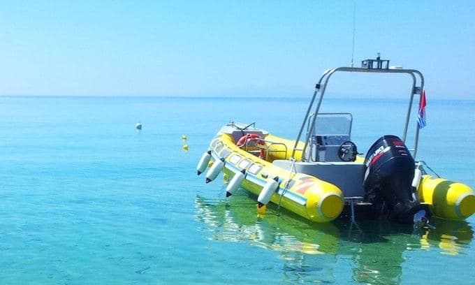 Boat Diver course on 26' RIB in Mykonos – Míkonos