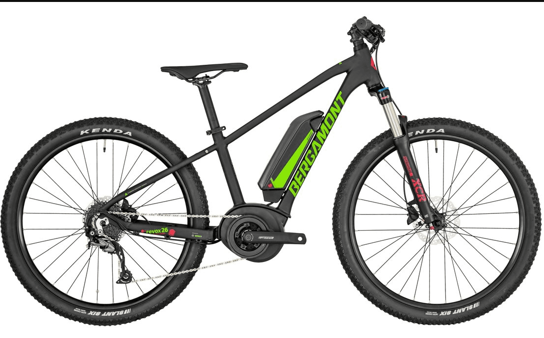 Bergamont Electric Mountain Bike for Kids 1.35m to 1.65m (400 watts)