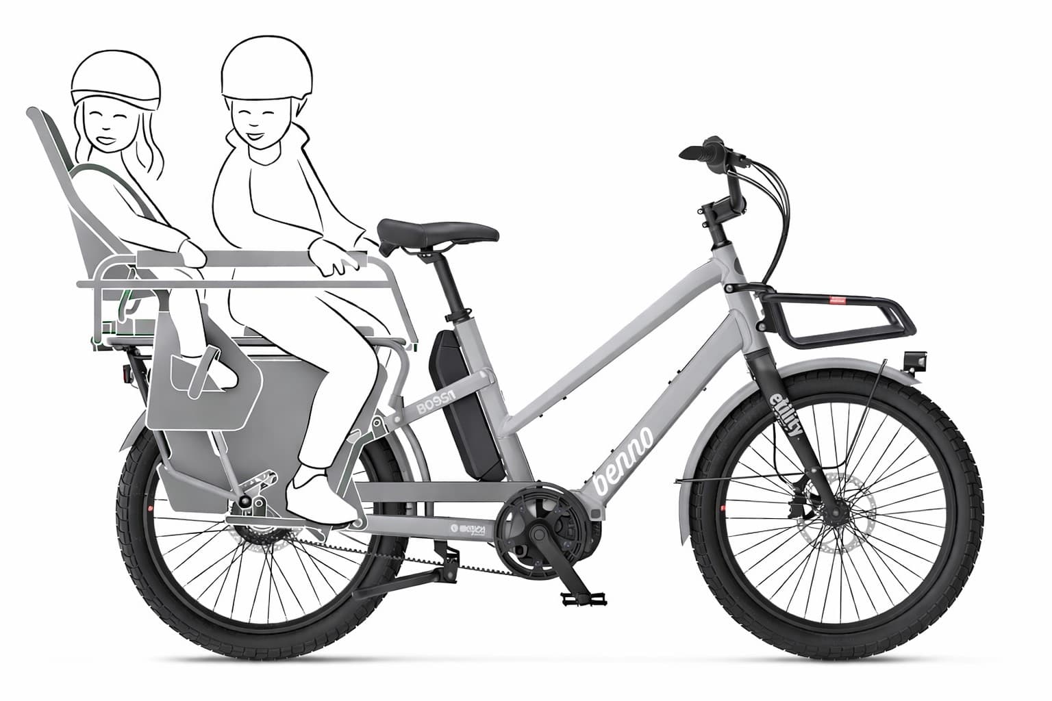 Electric Cargo Bike - One Size (160-190cm)