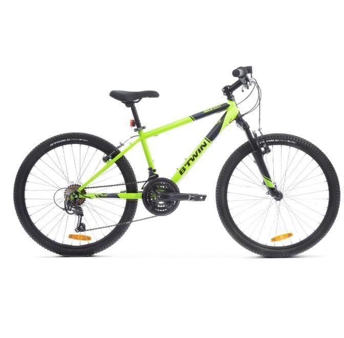 VELO ROCKRIDER 500 JAUNE 24"
